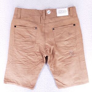 Mao Jean Shorts Denim Cotton Mens SZ 32 Tan Straight VTG Baggy 90s Hip Hop Y2K